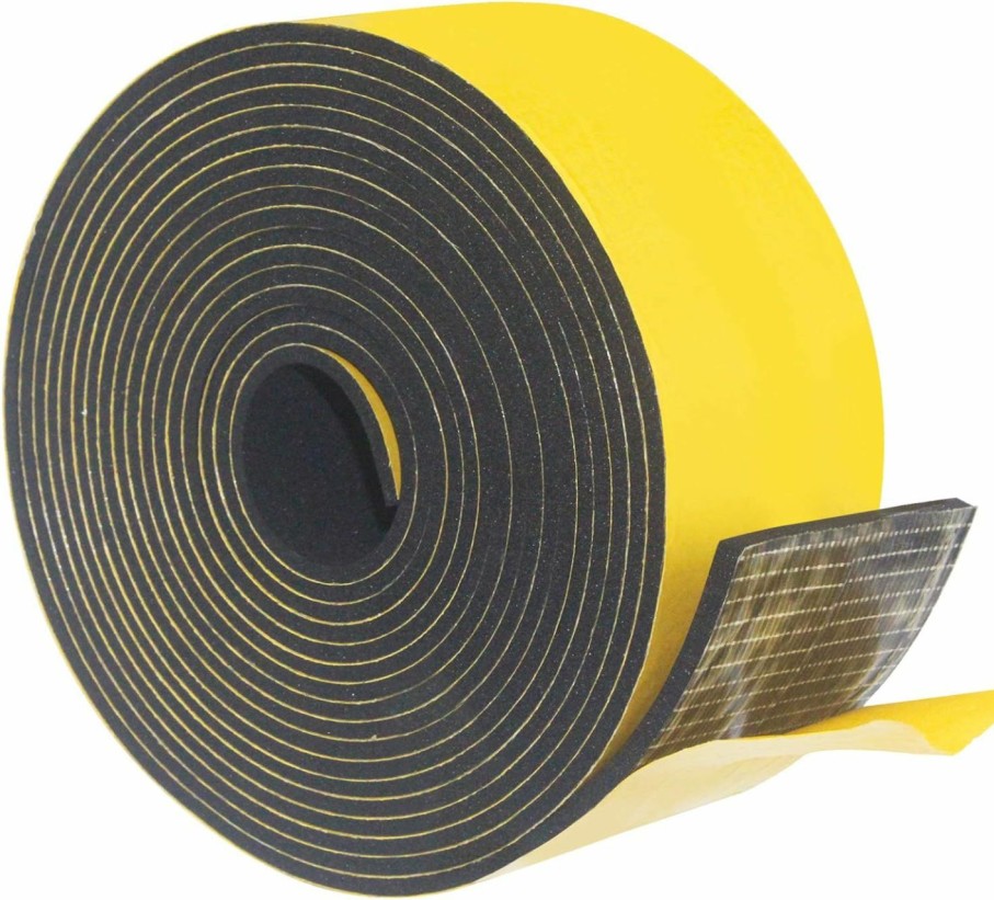 Home Improvement DGSL | Weather Stripping Door Seal Strip,Foam Insulation Tape For Sliding Doors And Windows,Gasket Seal, Anti Vibration Collision, Shockproof(1/2 In X 1/8 In X 33 Ft)