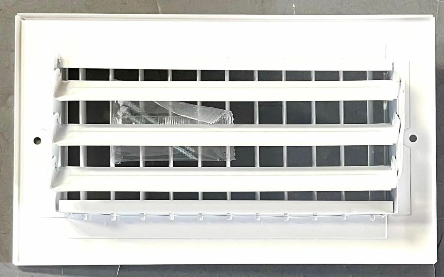 Home Improvement Generic | 8\" X 4\" Adjustable Blade Sidewall Ceiling Register Vent Cover Diffuser Heavy Duty Stamped Steel (Listed Size Is Duct Opening Inside Measurement)