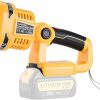 Home Improvement Hipoke | Hipoke 20V Led Work Light Powered By Dewalt Lithium Ion Battery, 12W 1120Lm Rechargeable Spotlight With Usb Port, Emergency Handheld Jobsite Light With 110 Degree Pivoting Head…