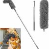 Home Improvement SCHAI | Gutter Cleaning Brush Roofing Tool With Telescopic Extendable Telescopic Pole 8.3Ft Guard Cleaner Tool Easy Remove Leaves And Debris From The Ground