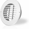 Home Improvement AC Infinity | Ac Infinity Wall-Mount Duct Grille Vent For 6-Inch Ducting, White Metal, Heating Cooling Ventilation And Exhaust