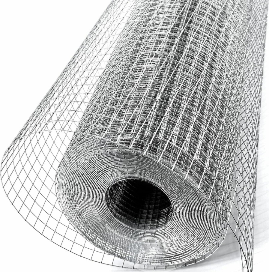 Home Improvement Metamesh | Metamesh Galvanized Hardware Cloth 1/2 Inch 36 X 5 Ft 19 Gauge - Chicken Wire Mesh Roll Bird Coop Wire Mesh Roll Garden Fencing Welded Wire Mesh & Wire Cloth Gopher Wire