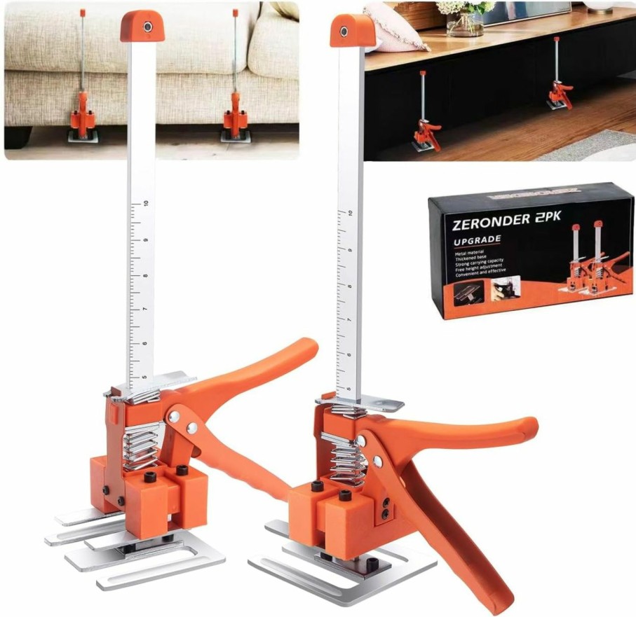 Home Improvement ZERONDER | Zeronder Labor-Saving Arm, 15.35-Inch Men'S Labor-Saving Tool, 2-Piece Height Adjustment Device, Can Achieve 10.43 Inches Of Lift Through The Arm, Used To Install Furniture, Cabinets, Tiles, Etc.