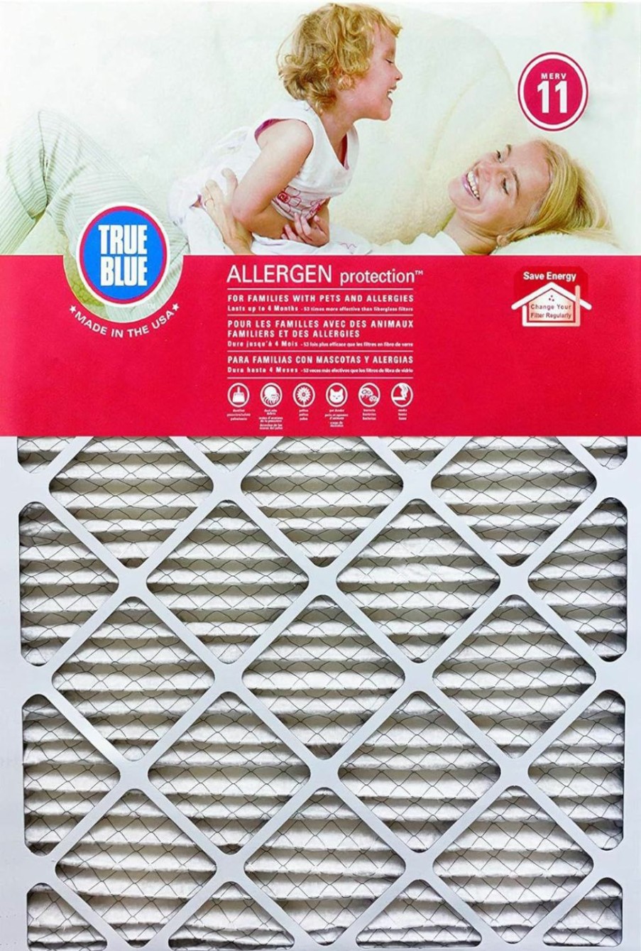 Home Improvement True Blue | True Blue Allergen 20X30X1 Air Filter , Merv 11, 4-Pack