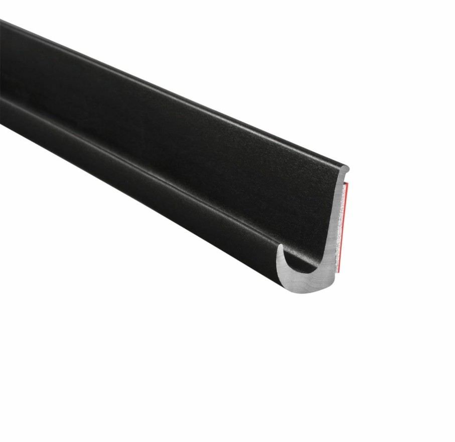 Home Improvement TRIM-LOK | Trim-Lok Drip Rail, Black 1/2" Height, 25' Length Pvc Plastic Rain Gutter For Cars, Vans, And Rvs, Easy To Install Flexible Drip Rail Molding To Control Water Runoff, Durable 3M Tape Included