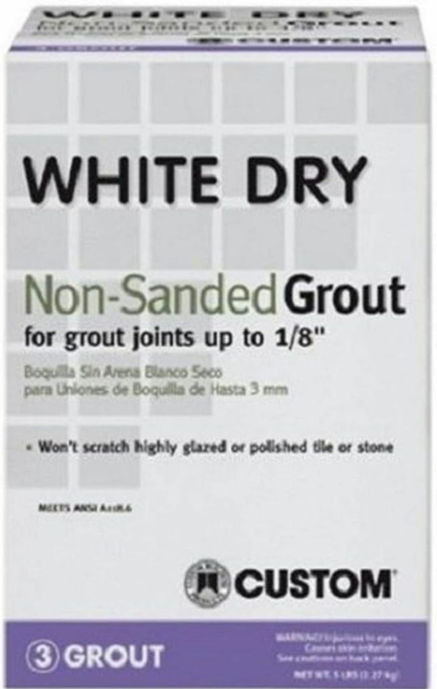 Home Improvement CUSTOM | Custom Building Product Custom Building Product-Wdg5-4 Wdg5 5 Lb Non-Sanded Tile Grout, 5-Pound, White|Whites