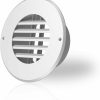 Home Improvement AC Infinity | Ac Infinity Wall-Mount Duct Grille Vent For 4-Inch Ducting, White Metal, Heating Cooling Ventilation And Exhaust