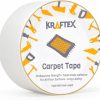 Home Improvement Kraftex | Double Sided Carpet Tape Heavy Duty For Area Rugs, Tile Floors [90Ft/30 Yrd, 1.88 Inch] Rug Gripper Tape With Strong Adhesive 2 Sided Stick For Concrete, Outdoors, Indoors, Laminate, Hardwood, Runners