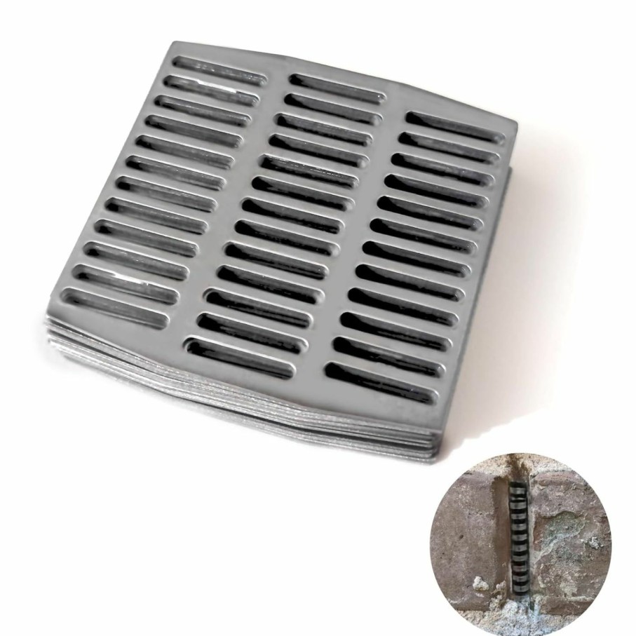 Home Improvement LCGAOYA | 30Pcs Stainless Steel Brick Weep Hole Covers For Brick Walls,2.75\" Fire Bricks Can Be Cut Or Stacked To Fill Different Size Weep Holes.