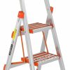 Home Improvement LUISLADDERS | Luisladders 2 Step Ladder Aluminum Lightweight Folding Step Stool Portable Home And Kitchen Sturdy Stepladder 500Lbs En131