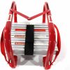 Home Improvement SHAREWIN | Portable Fire Ladder 2 Story Emergency Escape Ladder 15 Ft With Wide Steps V Center Support