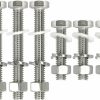 Home Improvement KOPKIO | 8Pcs 304 Stainless Steel Post Attachment Kit,Sign Mounting Hardware,Sign Post Mounting Bolts And Nuts,Sign Post Mounting Hardware For U Channel Post