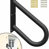 Home Improvement WIPHANY | Handrails For Outdoor Step Black Safe Grab Bar Railing U Shaped Pipe Metal Handrail Hand Railing Stair Indoor Or Outdoor Stair Hand Railing Wall-Mount Used Walls For Garage Porch Patio Garden Entrance