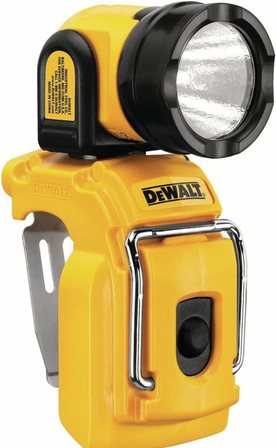 Home Improvement DEWALT | Dewalt 12V Max Magnetic Work Light, Led, Hand Held With Clip And Pivoting Head, 130 Lumens, Tool Only (Dcl510), Yellow