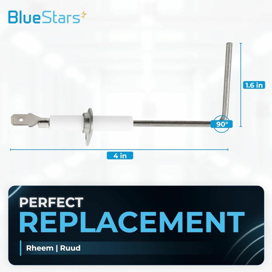 Home Improvement BlueStars | Bluestars 2 Packs 62-23543-01 Furnace Flame Sensor Replacement Part For Rheem, Ruud, Weatherking, Thermal Zone, Duroguard Furnace Replace Part Model 62-23543-01, 62-23543-02, 62-23543-03, 62-23543-04