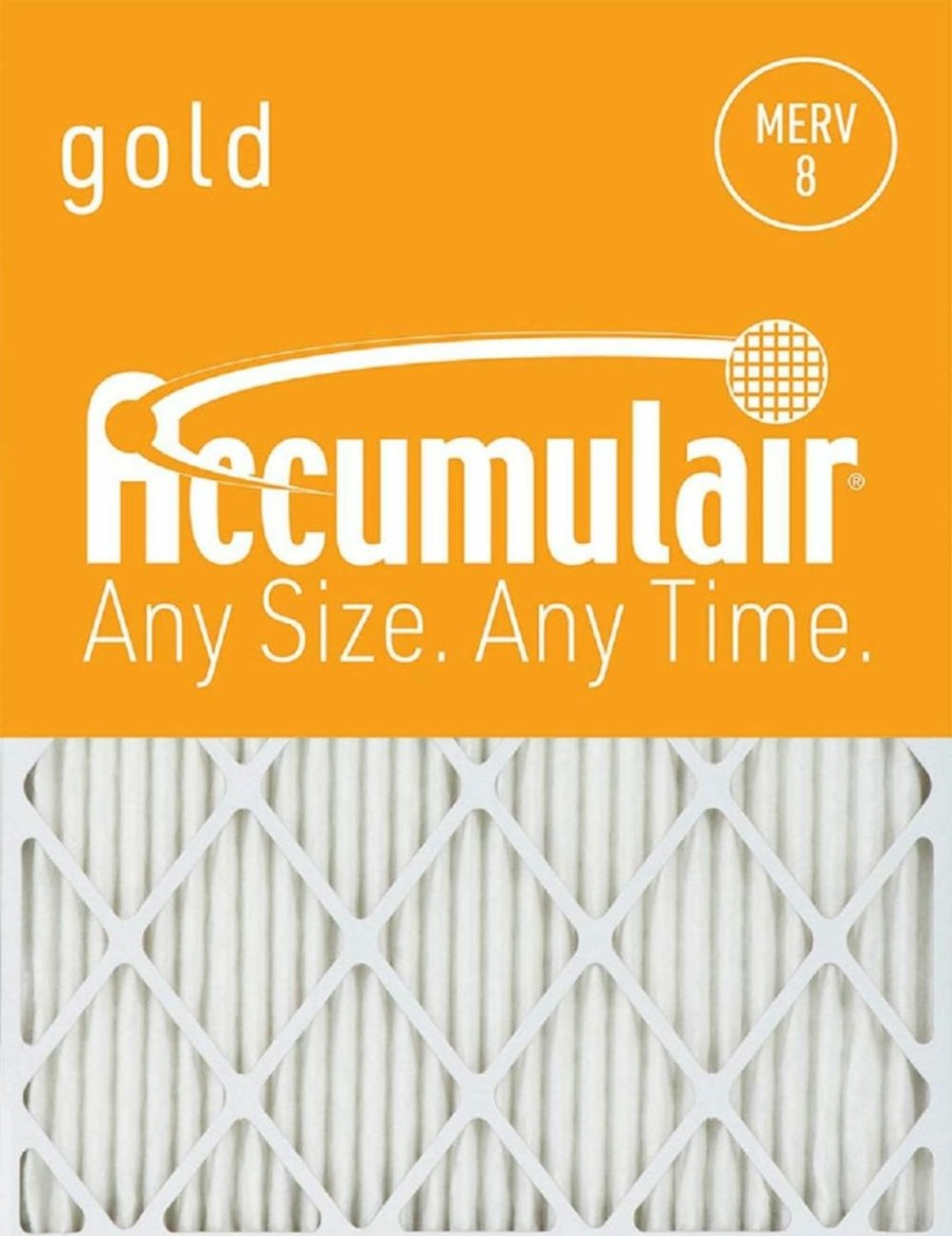 Home Improvement Accumulair | Accumulair Gold 18X30X1 (17.5X29.5) Merv 8 Air Filter/Furnace Filter (2 Pack)