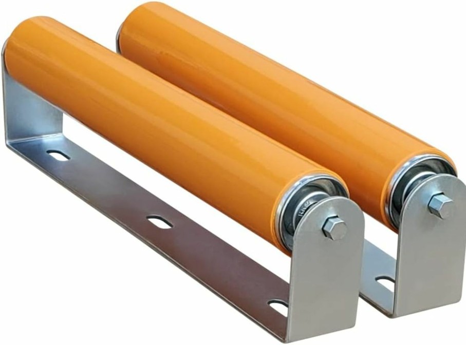 Home Improvement Ultimation | 2 Pack, Polyurethane Coated Roller With Bracket, 10\" Between Frame, 1.5\" Diameter Roller