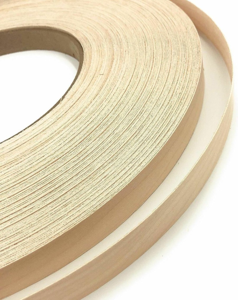 Home Improvement Edge Supply | Edge Supply Birch 3\" X 25 Ft Roll, Wood Veneer Edge Banding Preglued, Iron On With Hot Melt Adhesive, Flexible Wood Tape Sanded To Perfection. Easy Application, Made In Usa