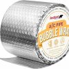 Home Improvement Redford Supply Co. | Bubble Foil Insulation Wrap 6 In X 25 Ft - Portable Ac Insulation, Reflective Foil Insulation Roll, Elbow Pipe Insulation, Double Bubble Duct Insulation Wrap, Thermal Rv Window, Pvc Pipe Insulation