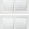 Home Improvement Built Industrial | 2 Pack White Air Vent Covers, Iron Return Air Grill For 6X12 Hvac Systems