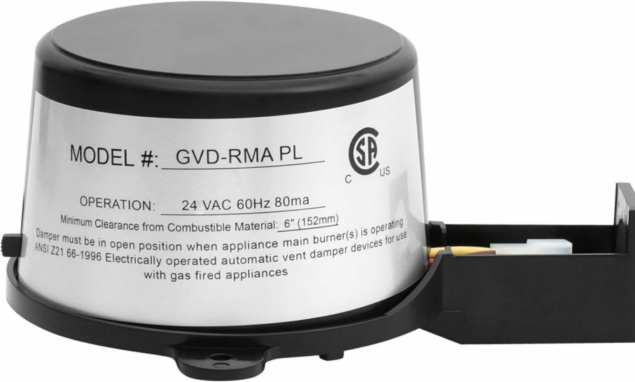 Home Improvement Virego | Gvd-Rma Pl Vent Damper Motor Assembly, 46491600 Boiler Damper Motor Compatible With Field Controls, Gma-Pl Vent Damper Motor Replaces Gvd-6、Gvd-5 Etc Model Dampers