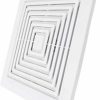 Home Improvement Piumeif | S97011723 Bathroom Ceiling Fan Grille With Springs (9 In. X 9.25 In. X 0.325 In) For Square Exhaust Fan Replacement Vent Cover, Fits Models 663 670 671 675 688 689 Ventilation Fan Cover -White