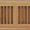 Home Improvement Rocky Mountain Goods | Rocky Mountain Goods Floor Register Vent - 4-Inch By 10-Inch - Easy Adjust Air Supply Lever - Premium Finish - Heavy Duty To Allow Walk On Use (Oak Wood)