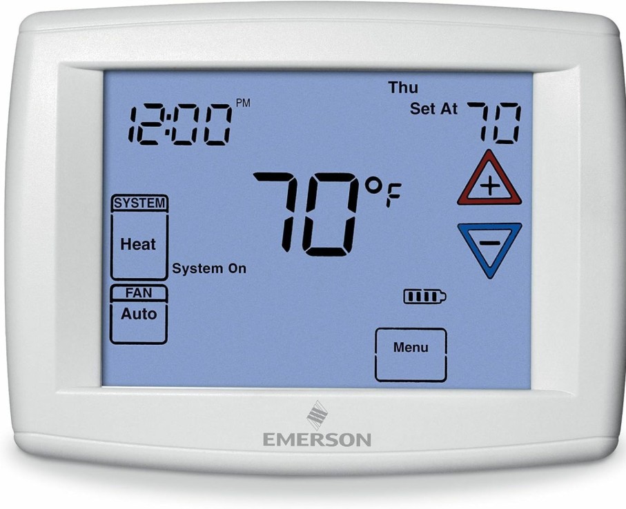 Home Improvement White Rodgers | White Rodgers Emerson 1F95-1277 Touchscreen 7-Day Programmable Thermostat, White