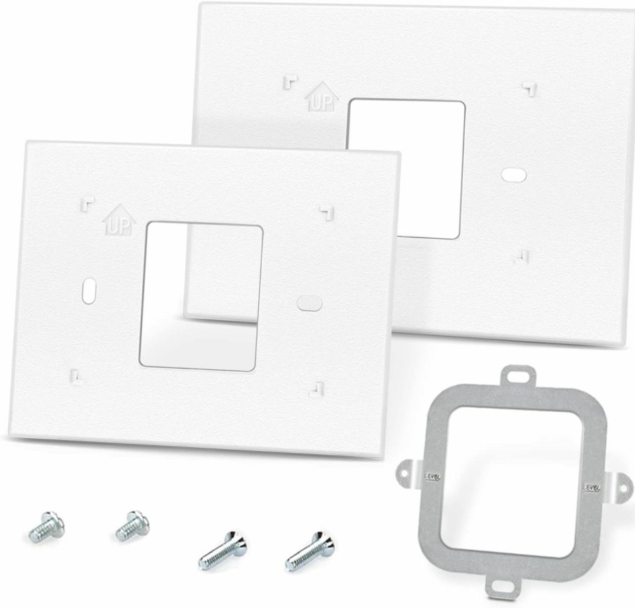 Home Improvement Alocs | Thermostat Wall Plate Replacement For Honeywell - Thp2400A1027W White Coverplate Assembly