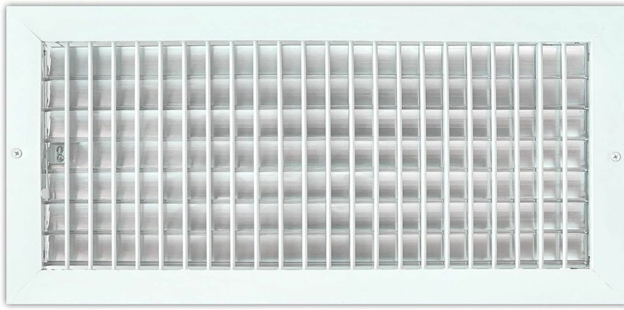 Home Improvement Air 360 | Air 360 Air Vent Covers Wall Ac Grille Premium 12 X 6 Inch Register Vent Cover Durable Rustproof Aluminum Wall Vent Multi-Shutter Damper Individually Adjustable Front Blades, White