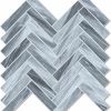 Home Improvement Vamos Tile | Vamos Tile Herringbone Peel And Stick Backsplash Tile - 10 Sheets Thassos White Pvc Self Adhesive Tiles Stick On Wall Tile For Kitchen, Bathroom And Fireplace