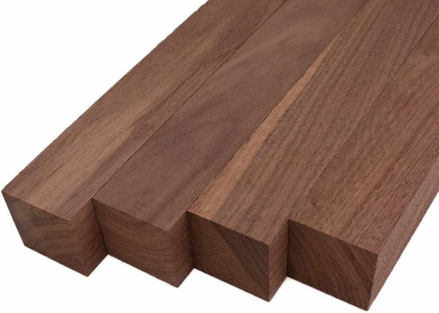 Home Improvement Barrington Hardwoods | Black Walnut Lumber Turning Squares - 2\" X 2\" (4 Pcs) (2\" X 2\" X 12\")