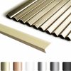 Home Improvement sunwings | Sunwings 10-Pack 12 Inch Peel And Stick Aluminum Tile Trim, Decorative Kitchen Backsplash Trim Edge, Self Adhesive Tile Liner Matte Black Medium