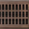 Home Improvement EMPIRE REGISTER CO | Empire Register Co,- 2X10 Inch, Modern Contemporary Design, Textured Black Finish, Heavy Duty Floor Vent Covers, Metal Damper Attached. For Home Floor Only.