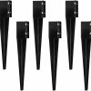 Home Improvement Sekcen | Sekcen 6 Pcs Fence Post Anchor Ground Spike 4X4 Metal Post Stake 24 Inch For Mailbox Deck Railing