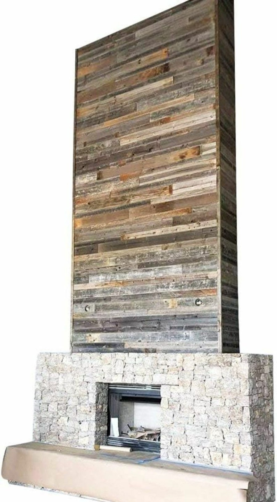 Home Improvement Rockin' Wood | Rockin' Wood Reclaimed Barn Wood Wall Paneling, Planks For Accent Walls Nail Up Application (1 Square Foot Sample Pack)