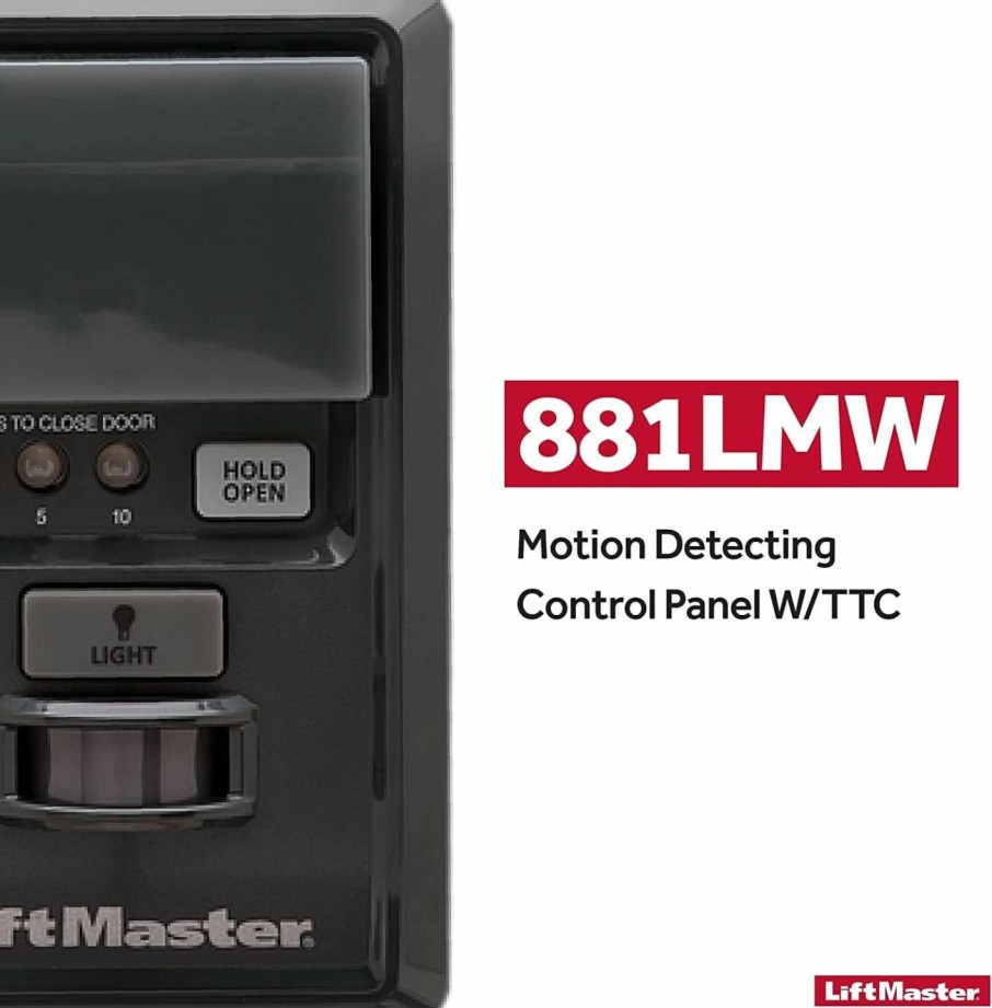 Home Improvement LiftMaster | Liftmaster 881Lmw Motion Detecting Control Panel Compatible Only With Liftmaster Wi-Fi And Security+ 2.0 Garage Door Openers.