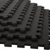 Home Improvement Stalwart | Foam Flooring Tiles 12-Pack Interlocking Eva Foam Pieces Non-Toxic Floor Padding For Playroom, Gym, Or Basement By Stalwart (Black)