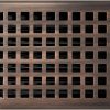 Home Improvement Madelyn Carter | Madelyn Carter Contemporary Artisan Style Vent Cover, Solid Cast Steel Interior, Controls Air Flow, 6 X 10 Inches (Overall Face: 7.25 X 11.25 Inches), Matte Black