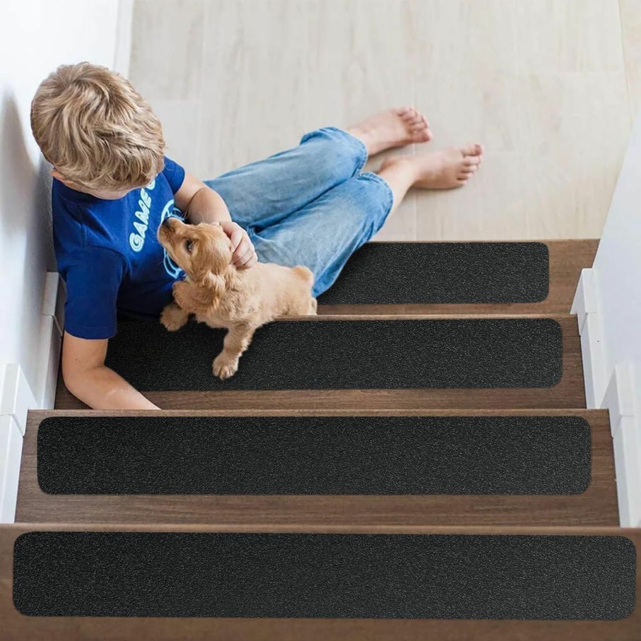 Home Improvement GOYLSER | Clear Grip Tape Non Slip Stair Carpet Strip, Non Skid Tape Carpet Stair Tread For Wooden Clear Tape 4 Inch X 15 Foot, Non Slip Roll Sticker Waterproof Outdoor Step Grip Tape For Stair For Wooden Step